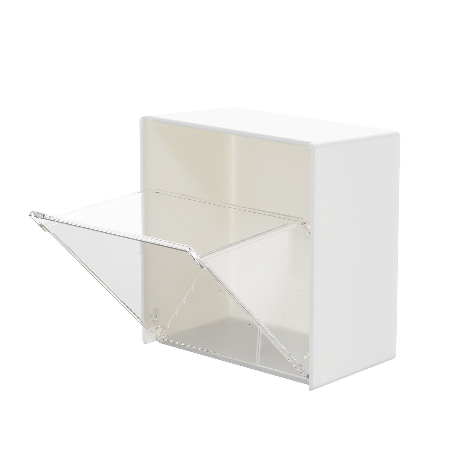 WallMounted Storage Home Transparent Small Object Storage Flipup Wall