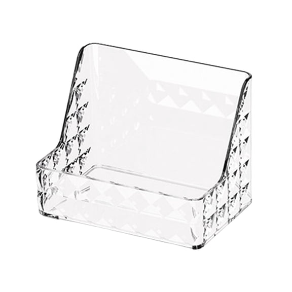 Wall Mounted Storage Organizer with Sticker, Makeup Storage Box, Desktop Makeup Organizer for Office, Bedroom, Bathroom, Pantry, Cabinet Clear