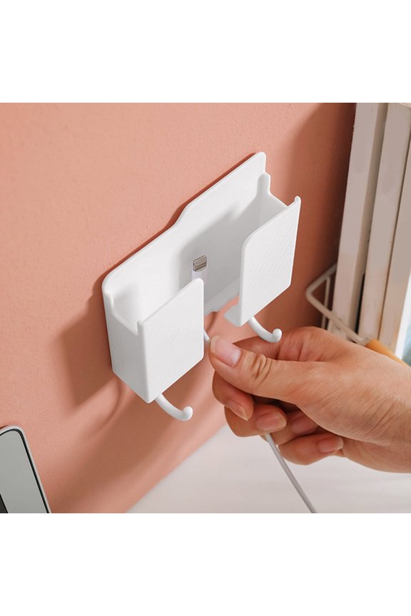 Wall Mounted Storage Rack, Mobile Phone Holder, Remote Control Organizer, Bedside Charging Station, Bathroom and Kitchen Storage Solution