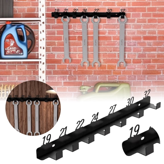 Wall Mounted Storage Shelf Organizer for Garage Workshop, Portable Numbered Metal Rack, Space Saving Solution