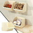 thumbnail image 1 of Wall Mounted Storage Shelves, Clear Polyurethane Floating Shelf 5x4.7in, Small Wall Shelf for Kitchen, Bathroom, Living Room, Bedroom Organizer, 1 of 7