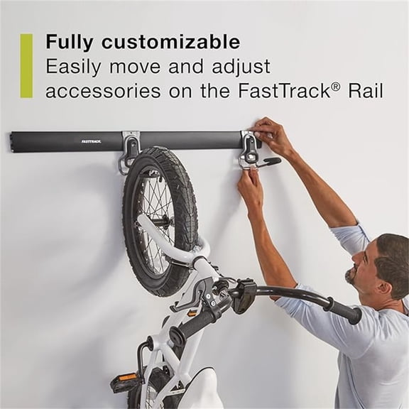 Wall Mounted Storage and Organization System Rail Horizontal 48" 2-Pack Holds up to 1750 pounds Each Rail for Home/Garage Storage and Organization