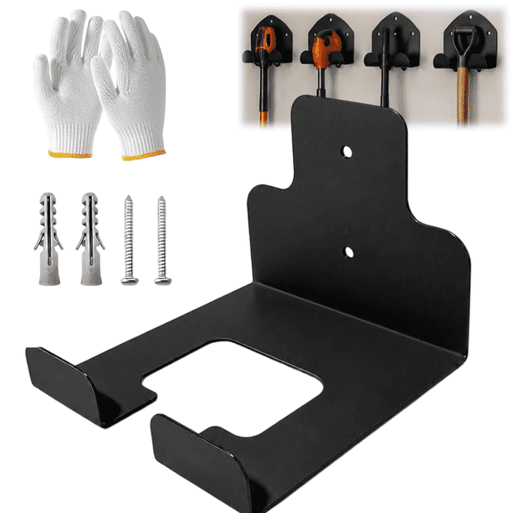 Wall-Mounted String Trimmer Hanger, Heavy Duty Weed Eater Organizer, Space Saving Garage Wall Storage Rack For Garden Tools Lawn Equipment