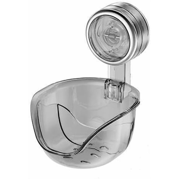 Wall Mounted Suction Cup Draining Storage Box, Small Size Plastic Transparent Cosmetic Wall Mounted Organizer, for Kitchen Bathroom Accessories,Drainage Frame