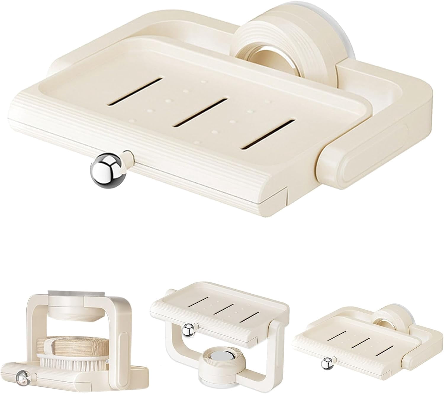 Wall Mounted Suction Cup Soap Holder Box, Soap Dish for Shower NO ...