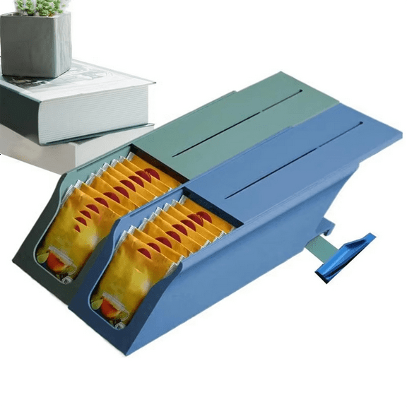 Wall Mounted Tea Bag Holder - Dual Kitchen Organizer for Countertop Storage, Ideal for Home, Studio, and Restaurant Use,1 * tea bag organizer