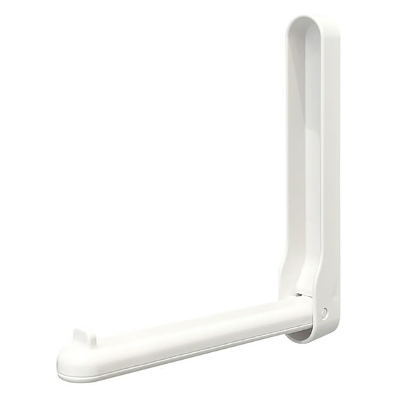 Wall Mounted Telescopic Folding Laundry Hanger Closet Storage Rack Plastic Easy Install Shelf Set