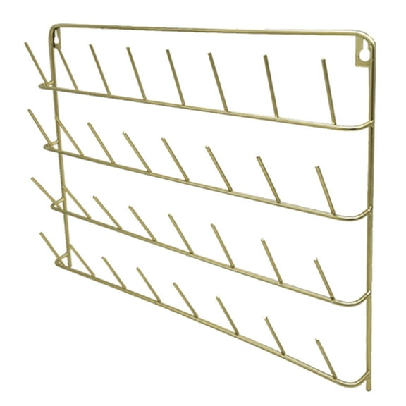 Wall Mounted Thread Holder for Spools Sewing Thread Organizer with Hanging Hook Practical Iron Jewelry Storage Rack