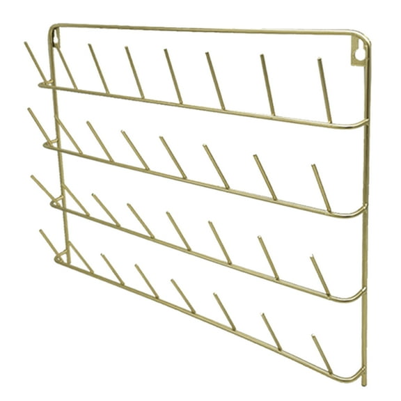 Wall Mounted Thread Holder for Spools Sewing Thread Organizers with Hook Practical Iron Jewelry Storage Rack
