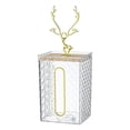 thumbnail image 1 of Wall Mounted Tissue Box Holder Tissue Dispenser Box Cover Desktop Table Facial Tissue Box Tissue Storage Box for Bedroom Night Stand Kitchen Transparent Elk, 1 of 7