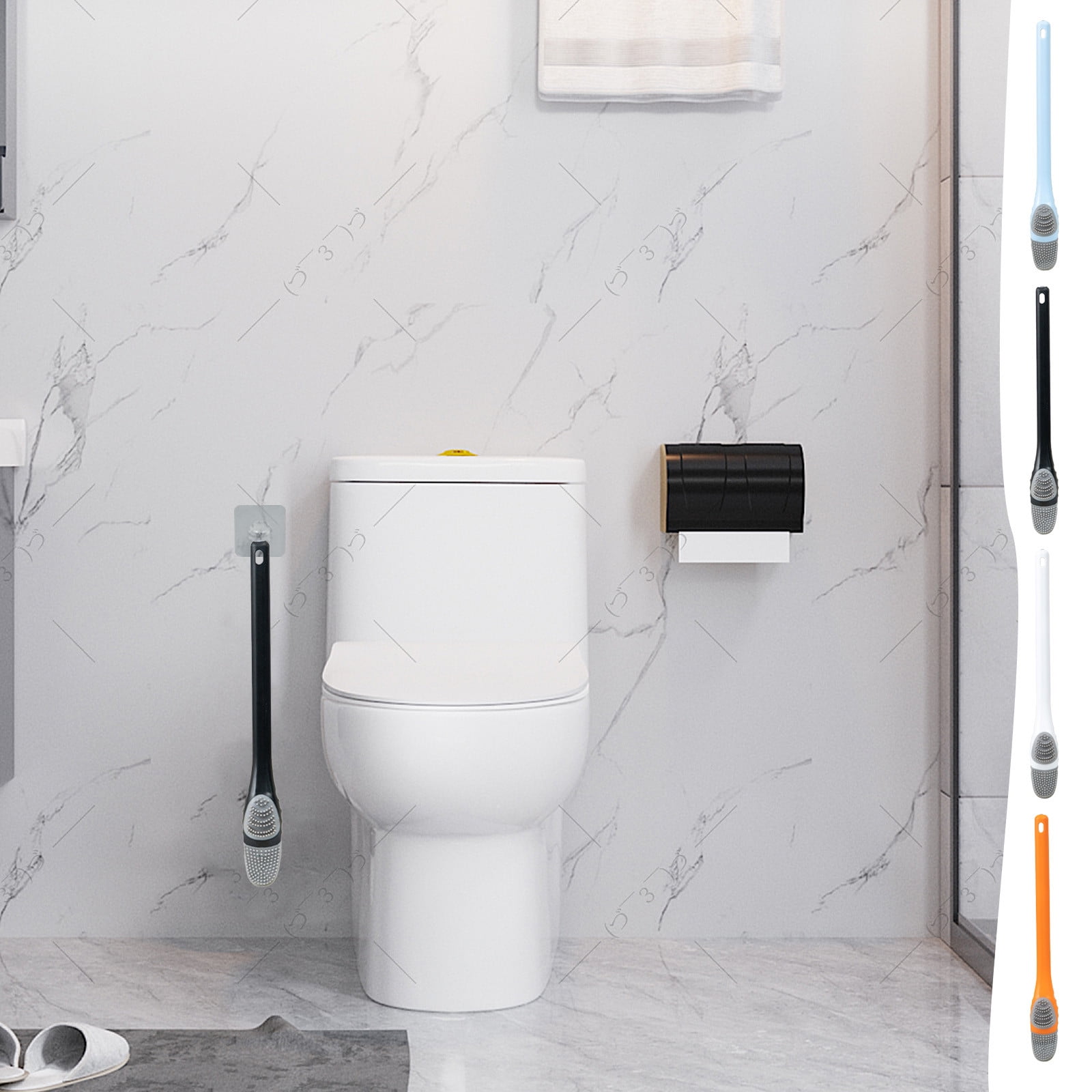 Curated visual reference: Indispensable Clearance With Apartment Voice Reference: Wall Mounted Toilet Brush For Household Cleaning With No Dead