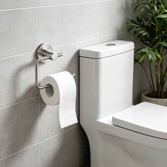 Wall Mounted Toilet Paper Holder Stainless Steel Open End Design for ...