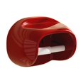 thumbnail image 1 of Red Wall Mounted Bathroom Roll Paper Box, Non-Drilling Waterproof Plastic Toilet Paper Storage Dispenser with Top Storage Shelf, 7.7x6.1x4.9in, 1 of 6