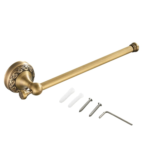 Wall Mounted Toilet Paper Roll Holder Copper Towel Rack for Home Hotel Restroom