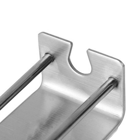 Wall Mounted Toothbrush Holder 304 Stainless Steel Bathroom Organizer with Self- Backing, Silver 3.8x8cm Toothbrush and Toothpaste Storage Rack, Easy Installation No Drilling Required