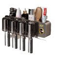 thumbnail image 1 of Wall-Mounted Toothbrush Holder with Toothpaste Dispenser and 4 Cups（black）, 1 of 8
