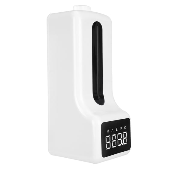 Wall-Mounted Touchless Soap Dispenser with Built-In Infrared Thermometer - 1000Ml Automatic Hand Sanitizer And Temperature Check Station for Office, Home, And Public Entrances Harlik
