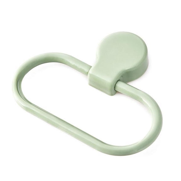 Wall Mounted Towel Rack Bathroom Hanging Washcloth Storage Ring Punch Free Household Holder Bracket Accessories