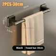 thumbnail image 1 of Wall Mounted Towel Rack Bathroom Storage Rack No Drilling Bathroom Horizontal Bar Towel Rack Kitchen Bathroom Accessories, 1 of 10