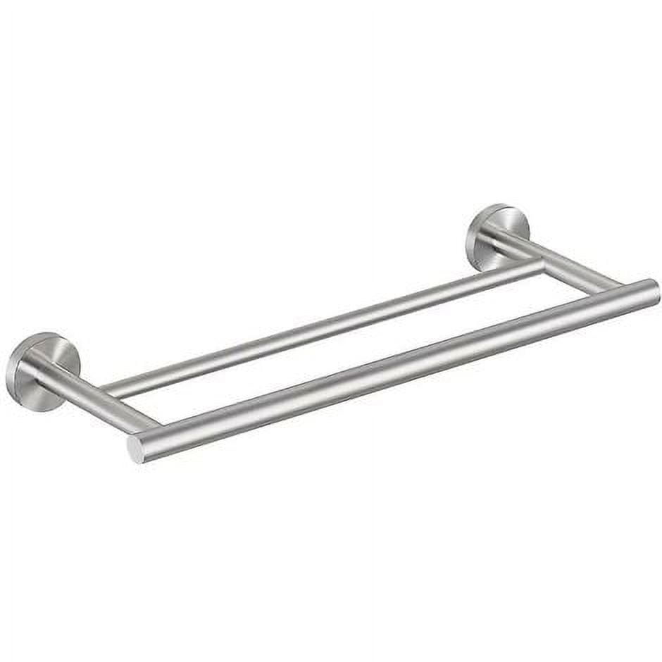 Wall Mounted Towel Rack Double Bathroom Towel Hook 40cm Brushed Sus304