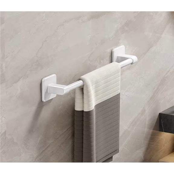 Wall-Mounted Towel Rail for Bathroom Kitchen  Durable Space Aluminum Chrome Finish Towel Holder, Tool-Free Installation, Rustproof Multi-Purpose Towel Bar