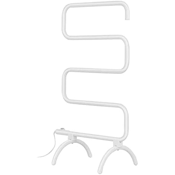 Wall-Mounted Towel Warmer, 120W Freestanding Heated Towel Rail, 5 Iron Bar Plug-in Heated Towel Drying Rack, Towel Dryer for Spa/Massage, Ideal for Bathroom/Kitchen$$Home Decor, Kitchen, & Other