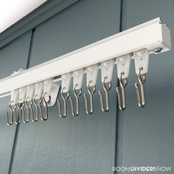 Wall-Mounted Track Roller Hooks (1 Pack of 20), Curtain Track Hooks$$Home Decor, Kitchen, & Other