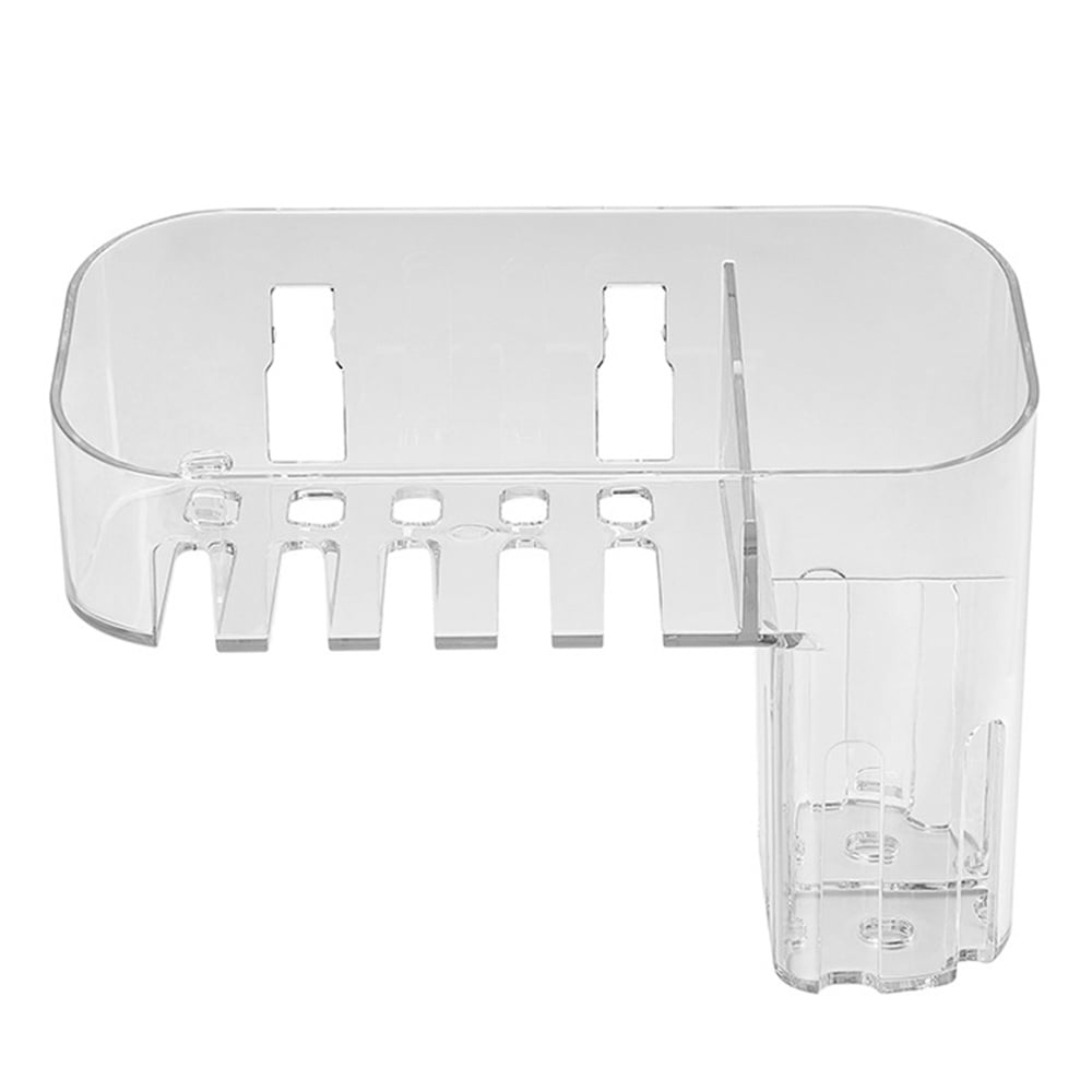 WallMounted Transparent Cosmetics Storage Box Plastic Makeup Organizers Bathroom Wall Storage