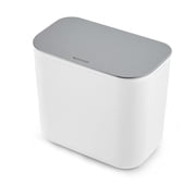 Wall Mounted Trash Can 1.8 Gallon - Under Cabinet Compost Bin with Stainless Steel Lid,Under Sink Compost Bin ,Space Saving Kitchen Garbage Can for Cabinet Door, Sink, RV, Office