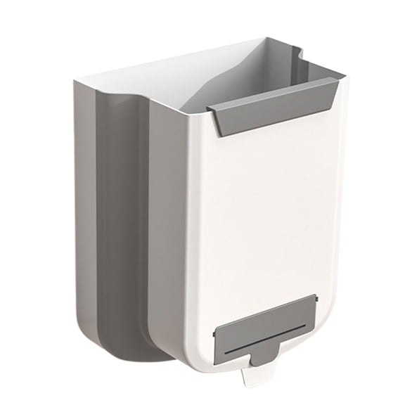 Wall Mounted Trash Can, Foldable Kitchen Trash Bin Kitchen Garbage Bin, Practical Bathroom Trash Bin Indoor Trash Can for Food Residues Waste Paper