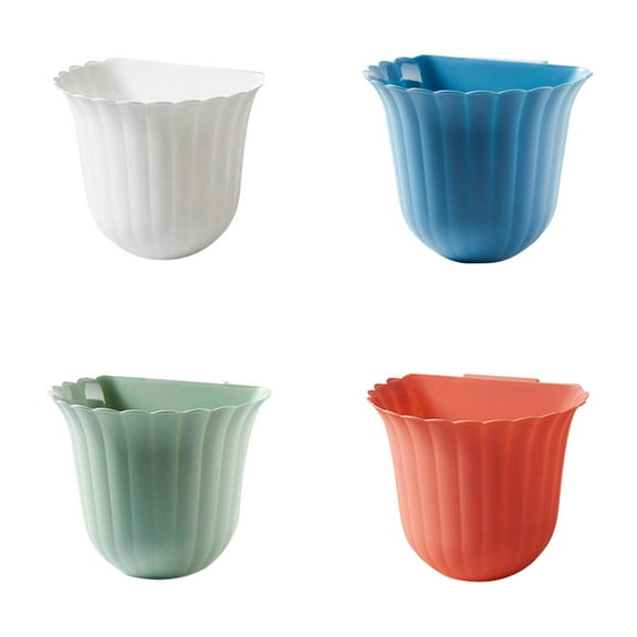 Wall Mounted Can Hanging Garbage Bin for Kitchen Cabinet Door Under Sink Small Space Saving Waste Basket for Food Scraps Collection in Bedroom Bathroom Car Vehicle Use