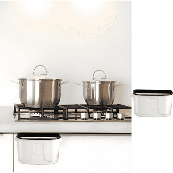 Wall Mounted Can Kitchen under Cabinet Material Space Saving Sturdy Slim Compact Easy to Install for Home Bathroom Food Scraps Waste Storage