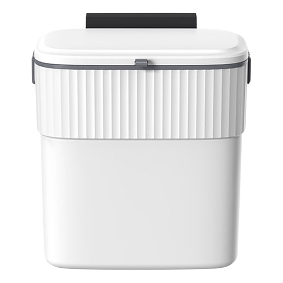 Wall Mounted Trash Can for Kitchen Cabinet, Under Sink Hanging Garbage Bin with Lid And Pull Rope, Space Saving Small Trash Can for Bathroom And Office Harlik