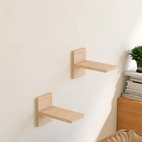 Wall Mounted Tree: 3-Tier Jumping Platform with Resting Perch & 2-Story Ladder, 13x13 Inch Indoor Climbing Rack for Kittens