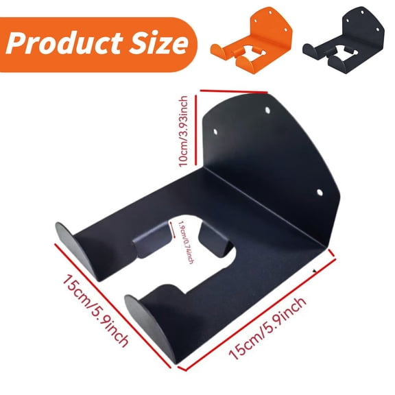 Wall Mounted Trimmer Rack, Garage Organizer Holder for Garden Power Tools, Hedge Trimmers and Weed Whackers