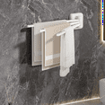 thumbnail image 1 of Wall-Mounted Triple Swing-Out Towel Bar, Rotating 180° Towel Rack with 3 Arms for Bathroom and Kitchen Organization, 1 of 5