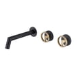 thumbnail image 1 of Wall Mounted Two Handle Bathroom Sink Faucet, 1 of 5