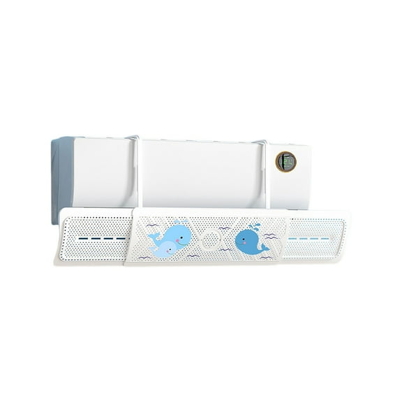 Wall-Mounted Universal Air Conditioning Wind Deflector, 360° Rotatable Angle Adjustment For Accurate Wind Guide, 3-Second No-Punch Installation, Soft Wind Without Weakening,