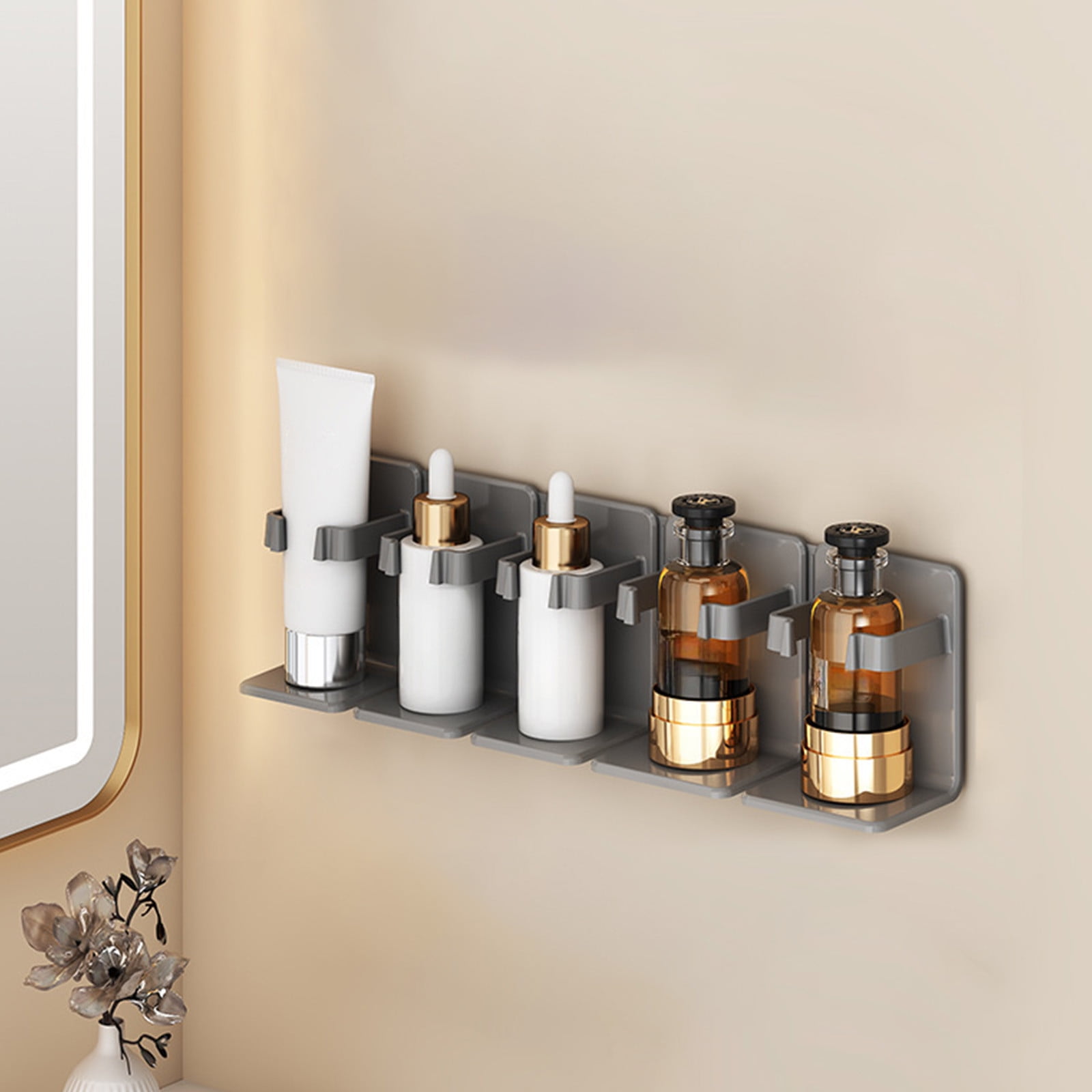 Wall Mounted Vanity Organizer, Bathroom Toilet Shelf, Adjustable Shelf ...