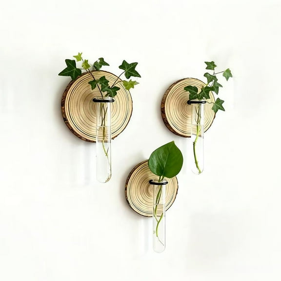 Wall Mounted Vases, Hydroponic Flower Pots for Bathroom, Home, Office, and Living Room – Decorative Hanging ers and Unique Gift Idea