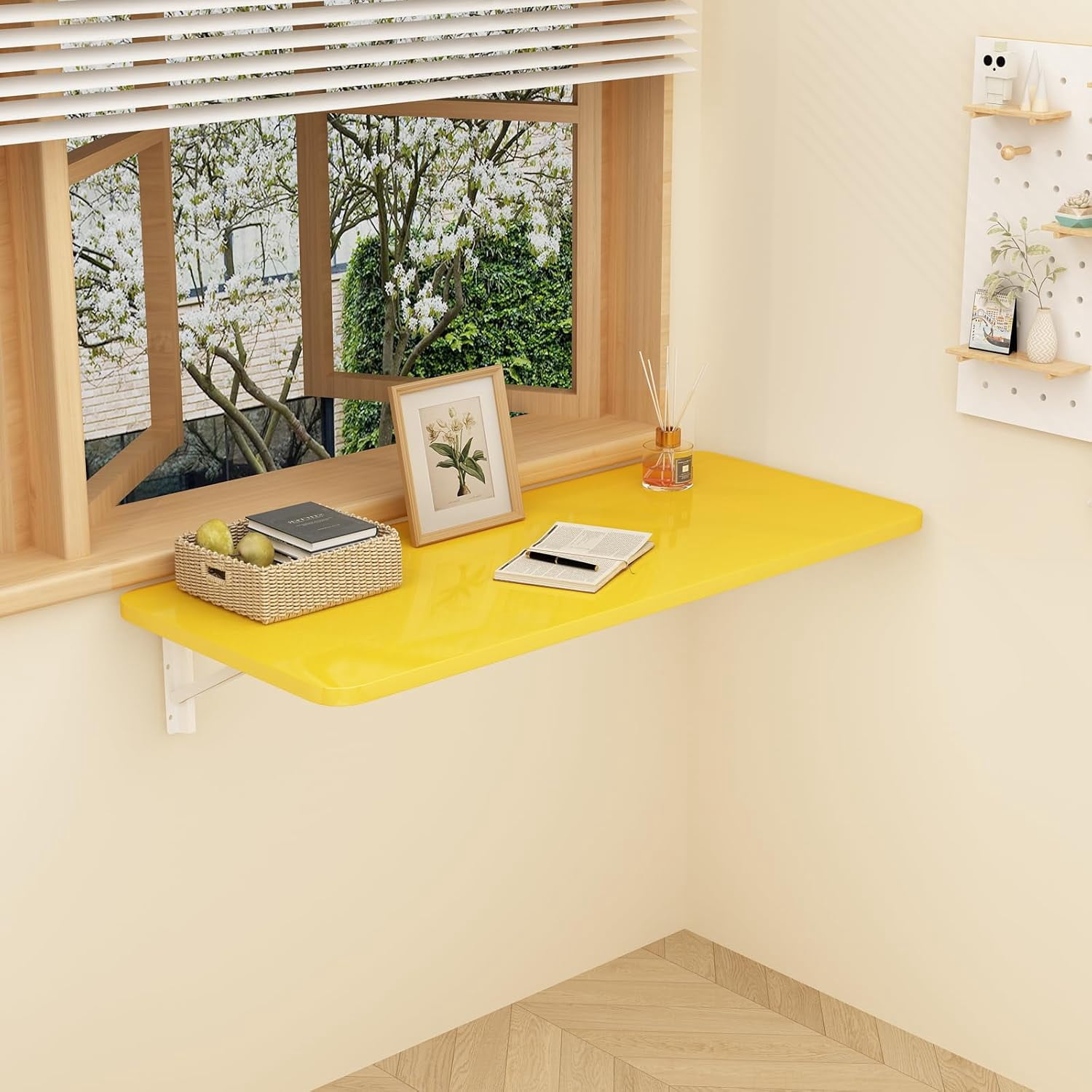 Wall Mounted Wall Desk Fold Down for Small Spaces Laundry Room Table ...