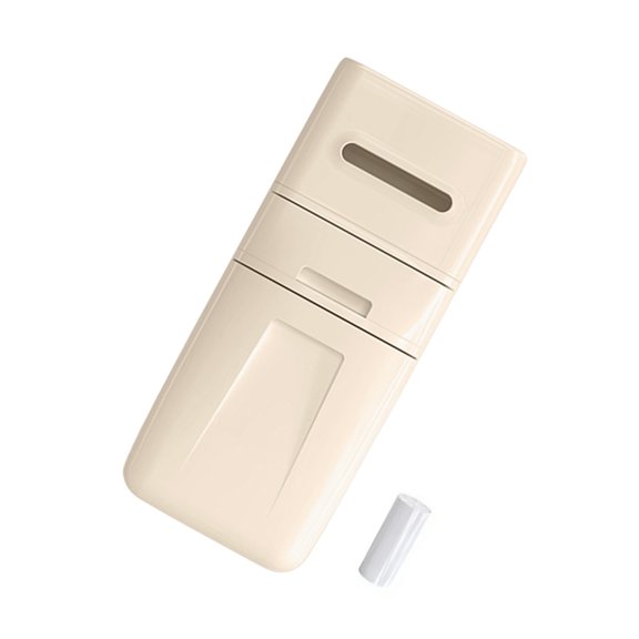 Wall Mounted Wastebasket Plastic Trash Can with Storage Case and Trash Bag Dispenser For Home Office Bedroom Bathroom