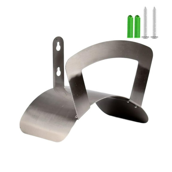 Wall Mounted Water Pipe Rack Garden Hose Hanger Storage Hoses, Extensions, Vacuum Tubes Hose Organizer Stainless Steel Hoses Holder for Garage steel surface