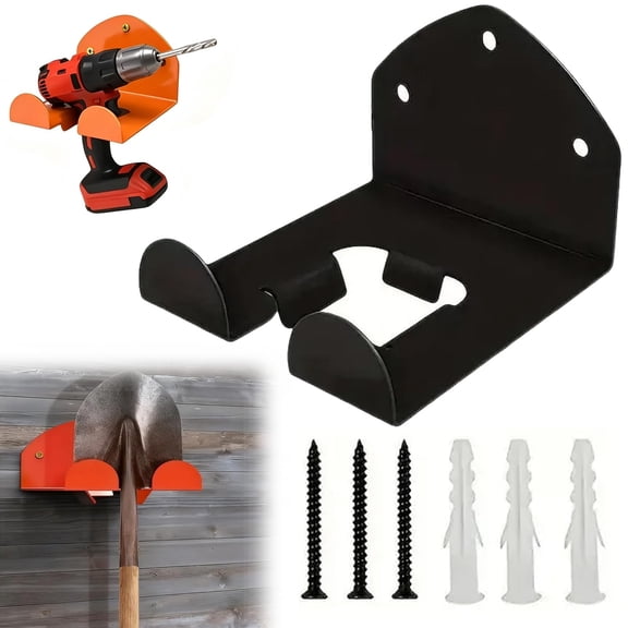 Wall Mounted Weed Eater Holder, Heavy Duty Trimmer Rack for Garage Storage, Garden Tool Organizer for Grass Trimmers, Hedge Trimmers and Power Tools