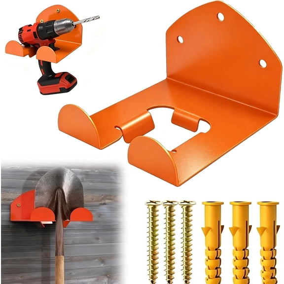 Wall Mounted Weed Eater Holder, Heavy Duty Trimmer Rack for Garage Storage, Garden Tool Organizer for Grass Trimmers, Hedge Trimmers and Power Tools