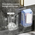 thumbnail image 1 of Wall-Mounted Wet Wipes Storage Box, Self-Adhesive Tissue Holder For Bathroom, Flushable Wipes Holder With No Punching Installation, Large Opening Design For Easy Wipes Placement,, 1 of 4
