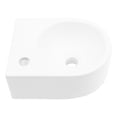 thumbnail image 1 of Wall Mounted White Ceramic Bathroom Sink - 13x10.49 Inch, To Stains, Space Saving Inch Mount Ceramic, White, Low Water Absorbing, Acid, 1 of 5