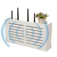 WallMounted WiFi Router Storage Box for Organized Data Cable Sorting