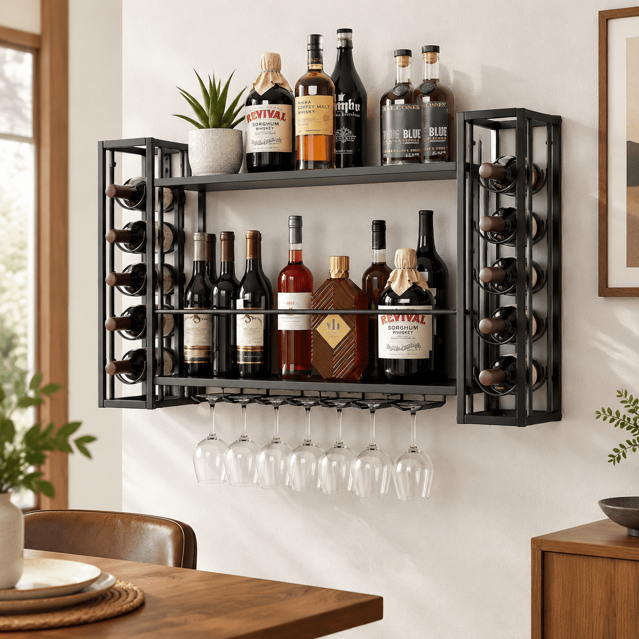 Wall Mounted Wine Rack 31.5