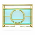 Wall Mounted Wine and Liquor Bottle Display Shelf with LED Light and ...